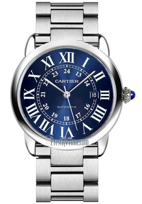 cartier ronde solo 42mm blue|cartier ronde solo xl.